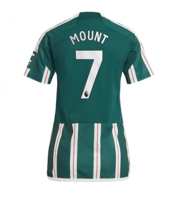Lacne Ženy Futbalové dres Manchester United Mason Mount #7 2023-24 Krátky Rukáv - Preč